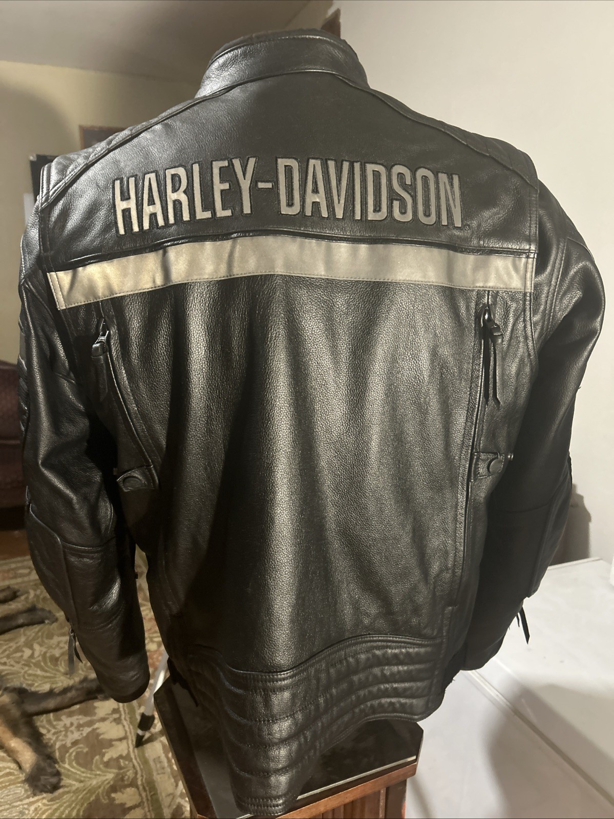 Harley-Davidson Evolution Waterproof Leather Jacket XL 98068-14VM Armor Liner
