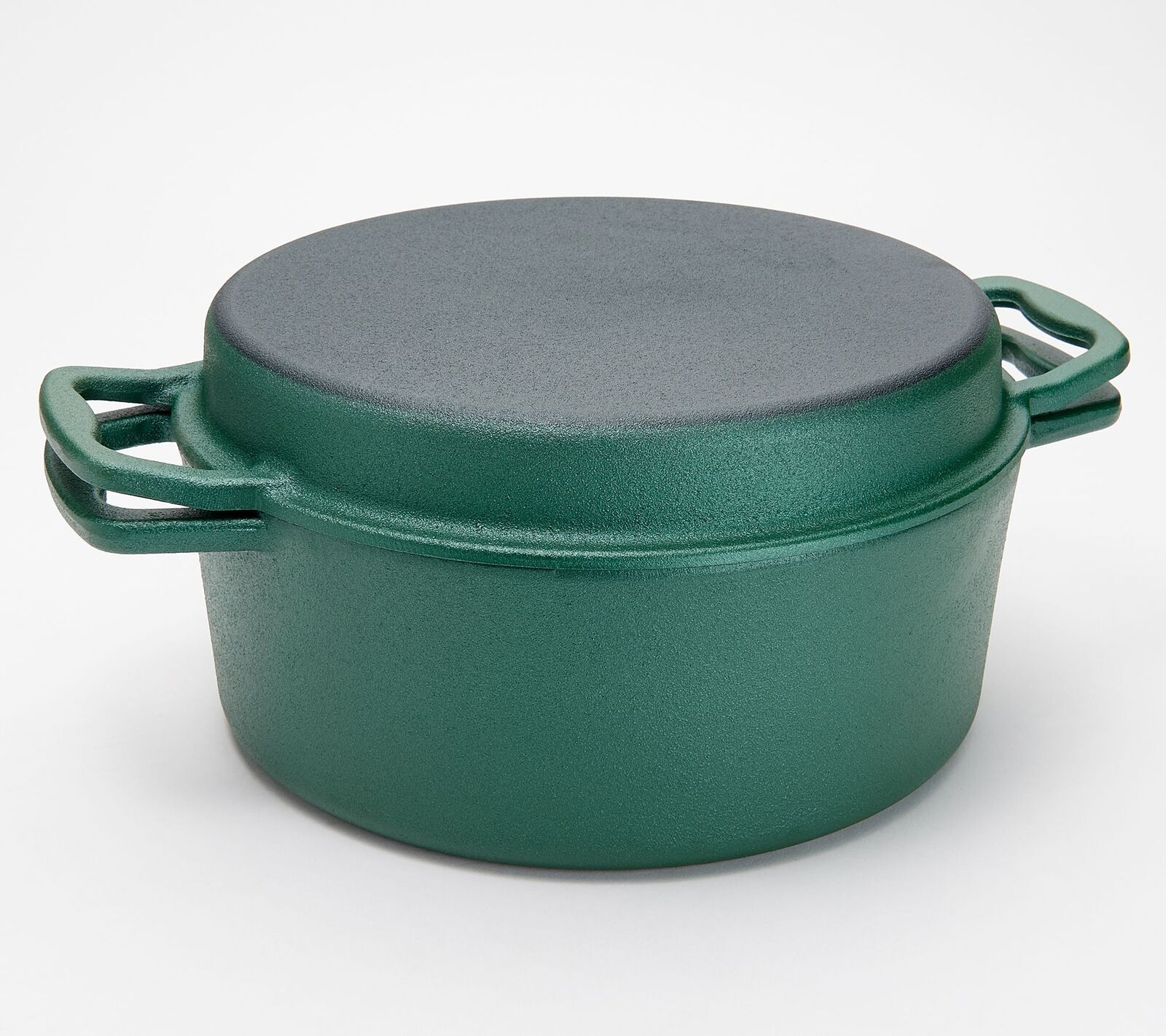 Cook's Essentials 4-qt Nonstick Cast-Iron Elite Braiser w/ Lid in Green