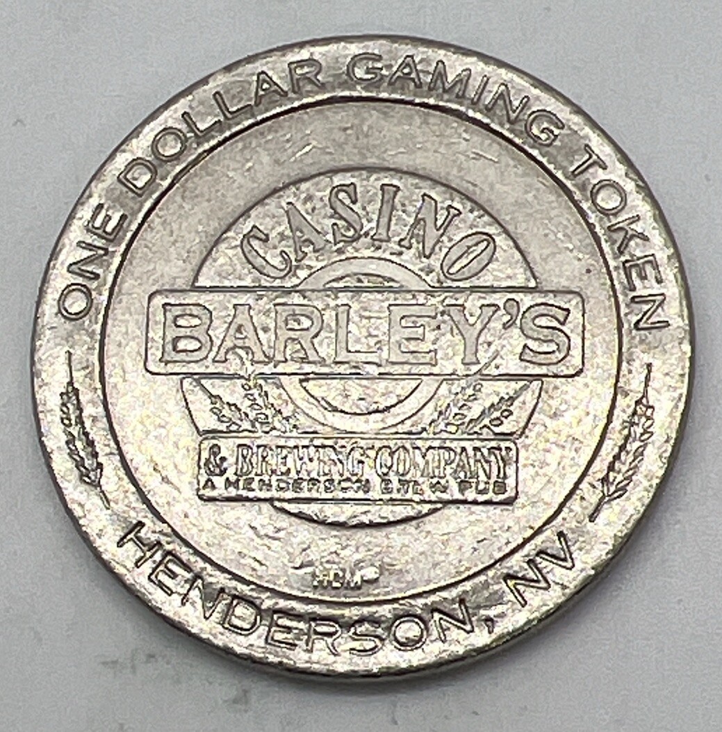 Barley’s Casino & Brewing Company Henderson Nevada NV $1 Slot Gaming Token 1995