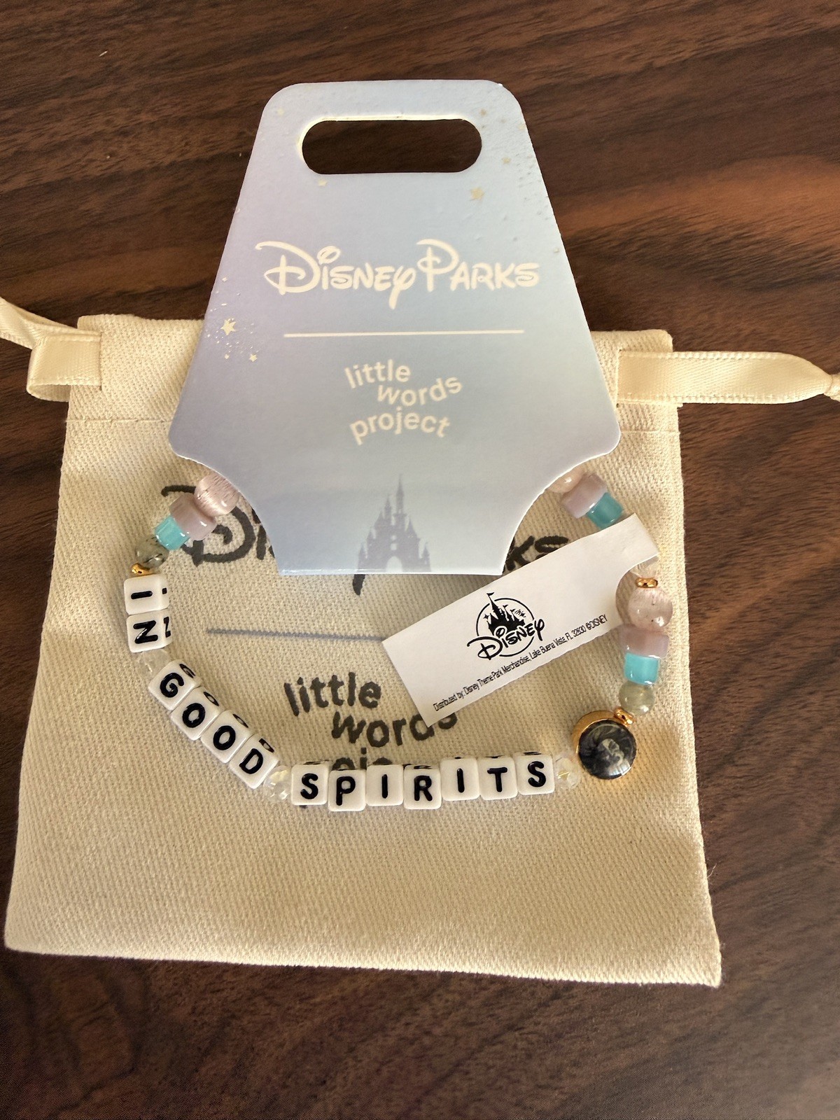 Disney Haunted Mansion “In Good Spirits” Little Words Project Bracelet M/L Leota