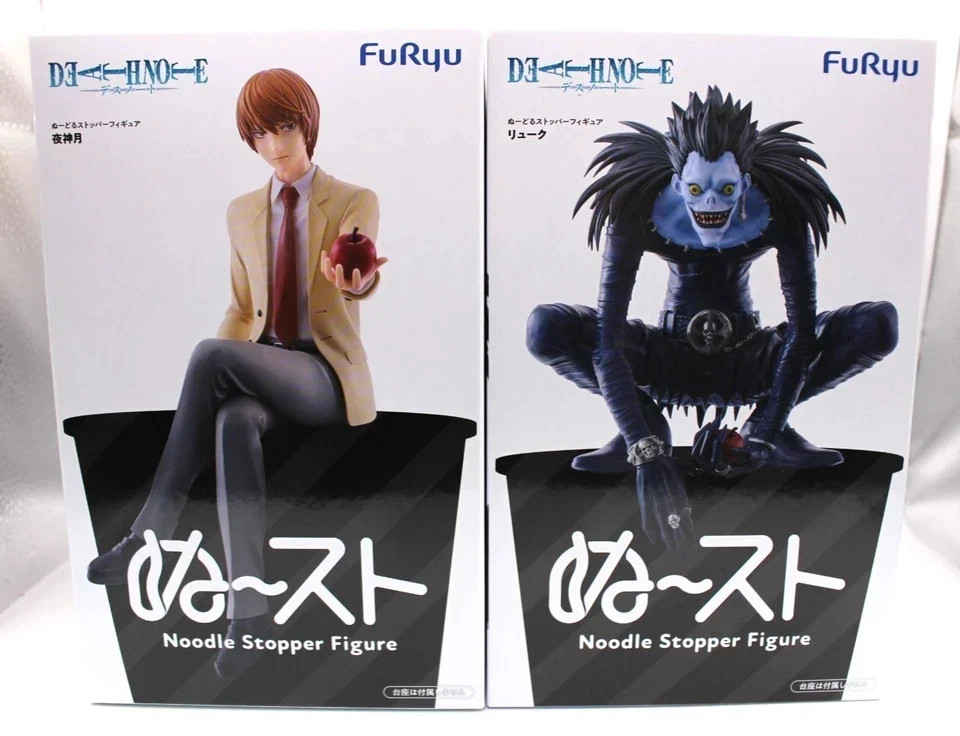 Death Note Light Yagami Ryuk Noodle Stopper Figure Set FuRyu Anime Manga Prize