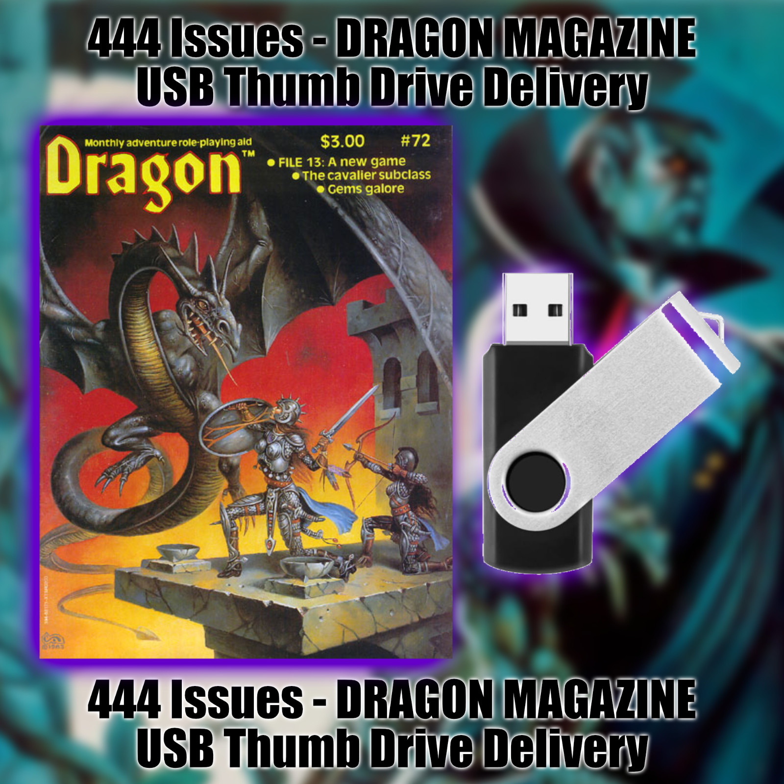 444 Issues Dragon MAGAZINE Complete Collection