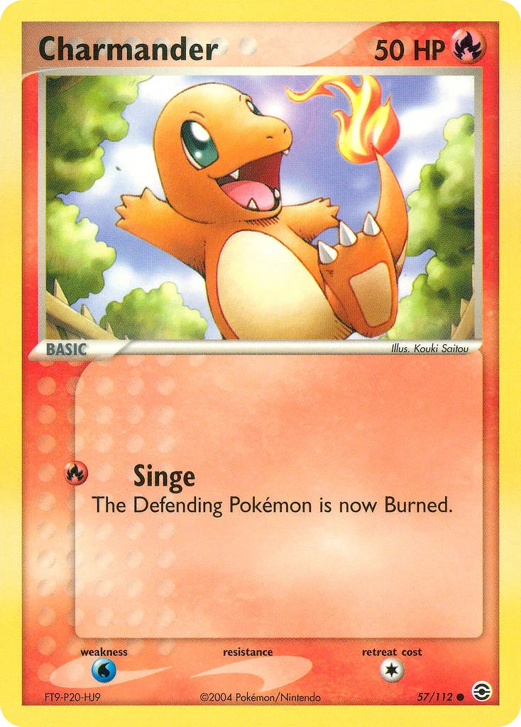 Charmander 57/112 – FireRed & LeafGreen – Reverse Holo