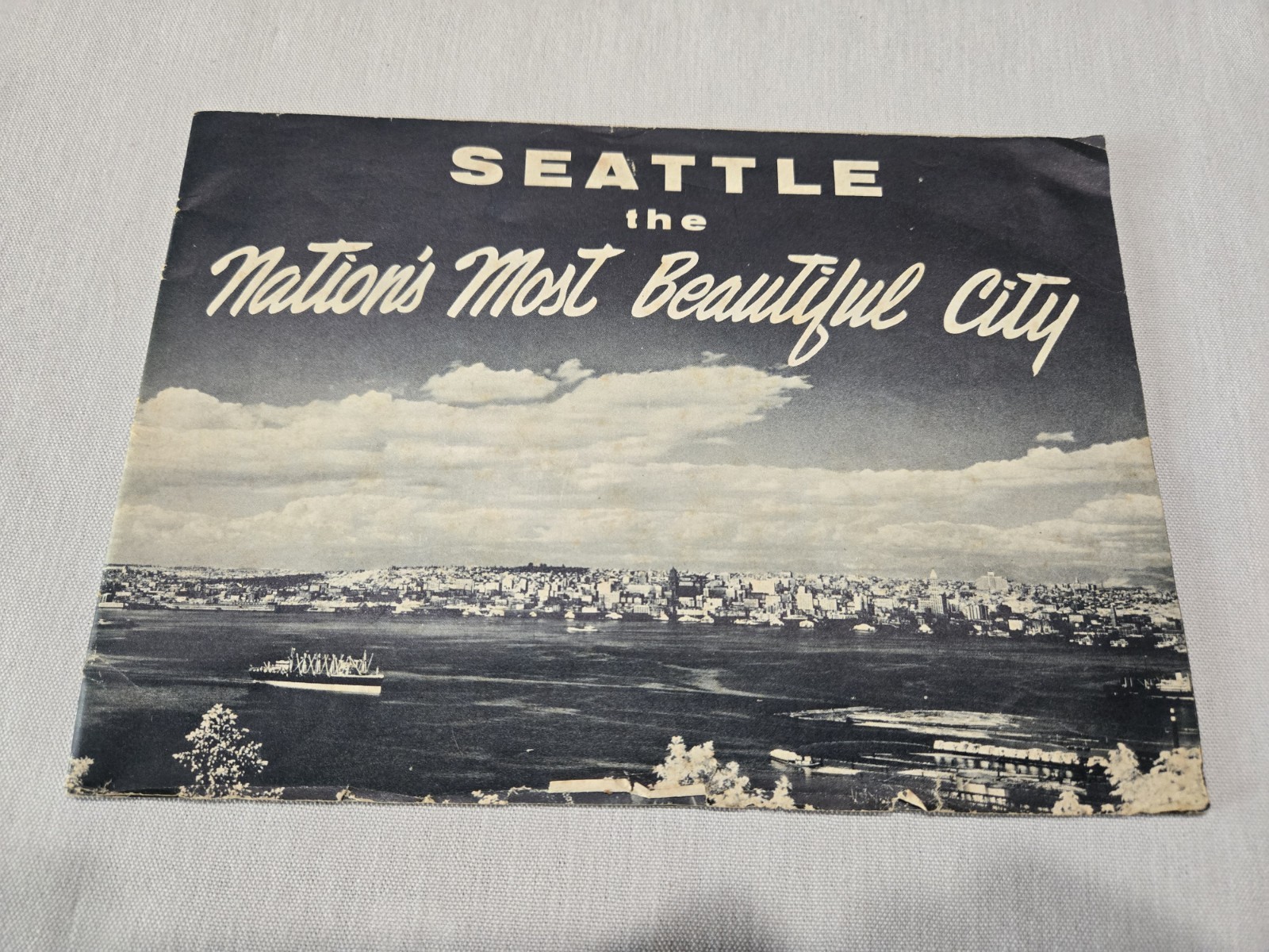 VTG 1956 SEATTLE, WA THE NATION'S MOST BEAUTIFUL CITY TRAVEL GUIDE BOOK BROCHURE