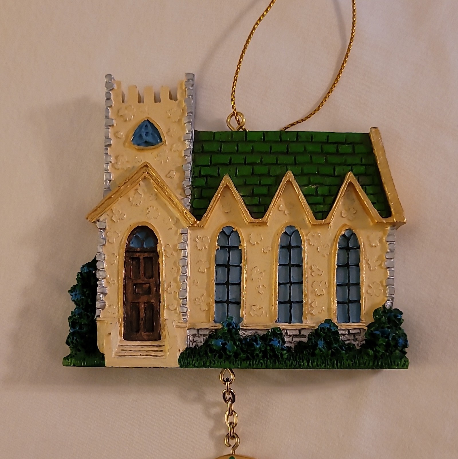 Vintage Danbury Mint Irish Blessings Church Ornament Hanging EXCELLENT