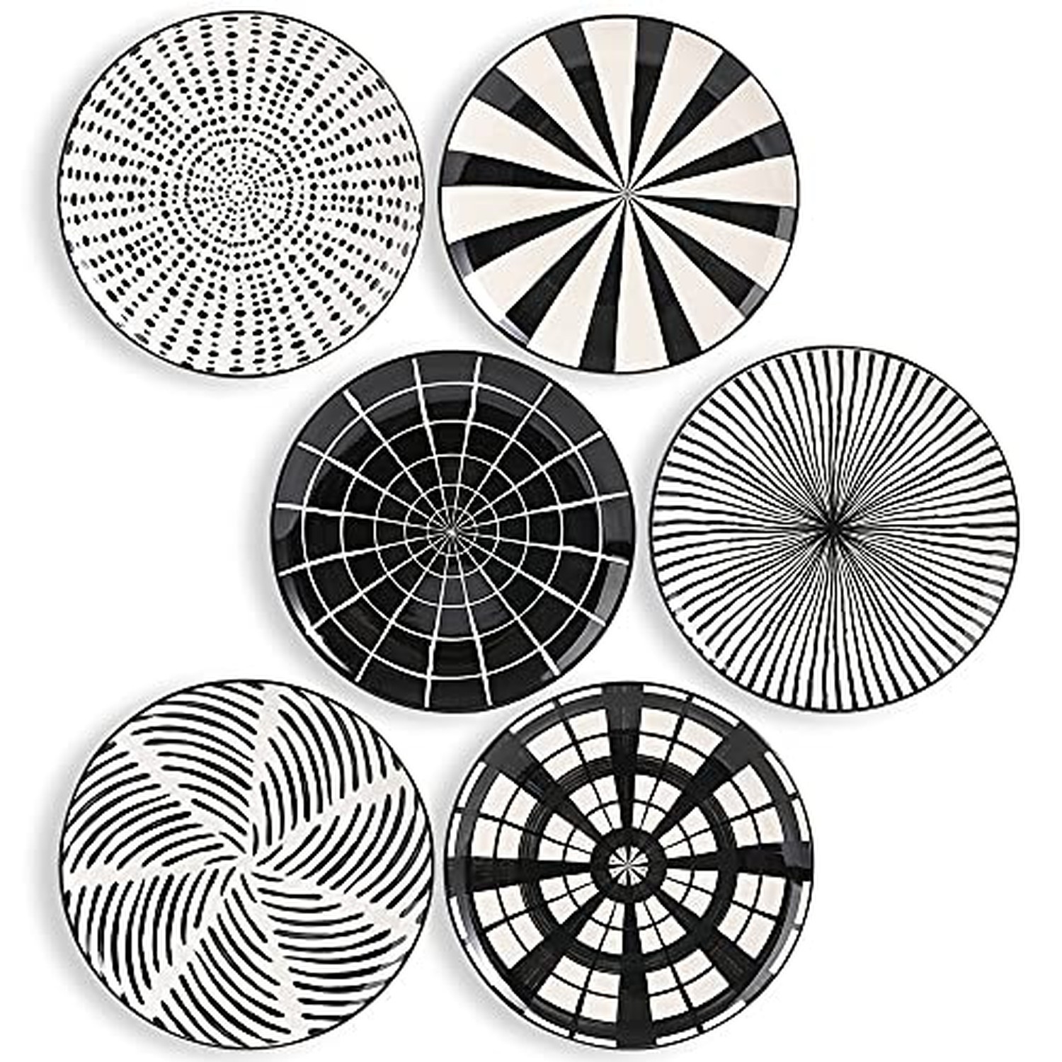 Ceramic Dessert Plates 8 Inch - Salad Appetizer Plate Set of 6 - Modern Japan... Ceramic Dessert Plates 8 Inch - Salad Appetizer Plate Set of 6 - Modern Japan...