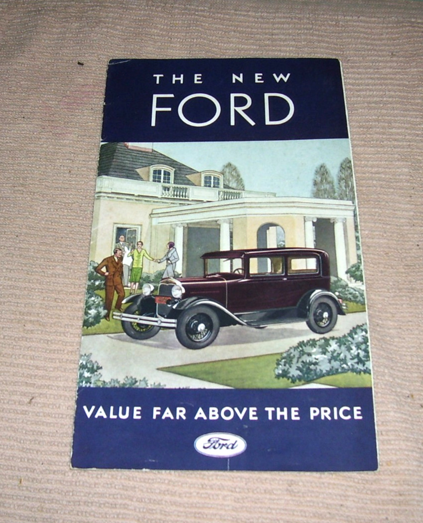 Original 1930 The New FORD Foldout Brochure - Form # 57,  11-10-30