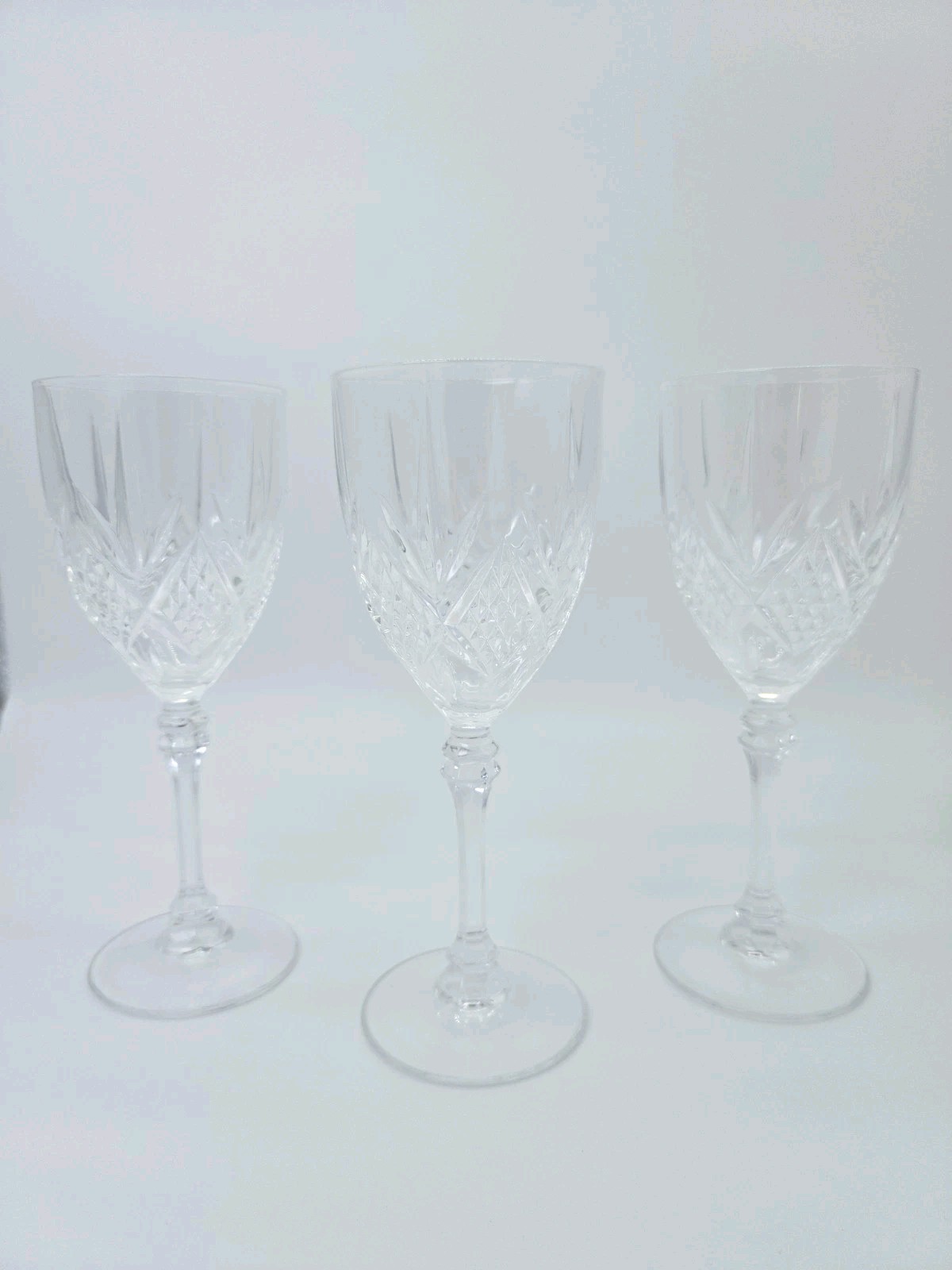 Beautiful Vintage Crystal d’Arques Fontenay Genuine 24% Lead Wine Glasses France