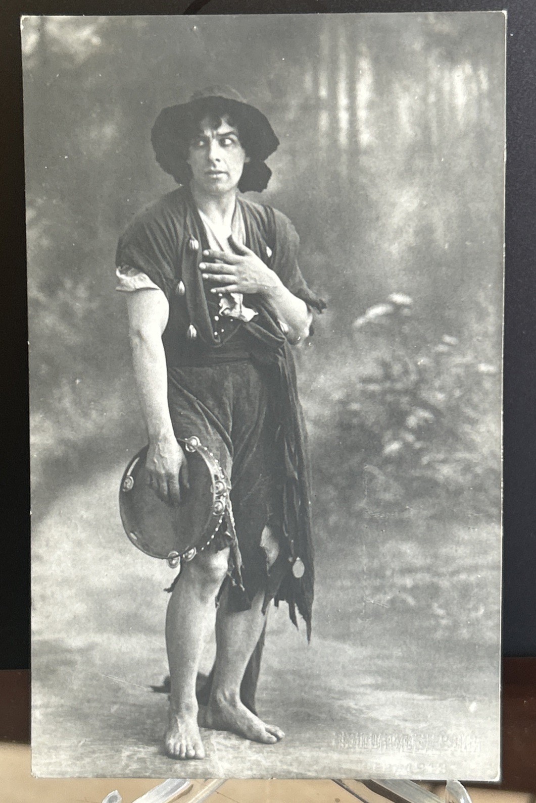 Vintage Russian Ballet RPPC Postcard Mikhail Mordkin s139
