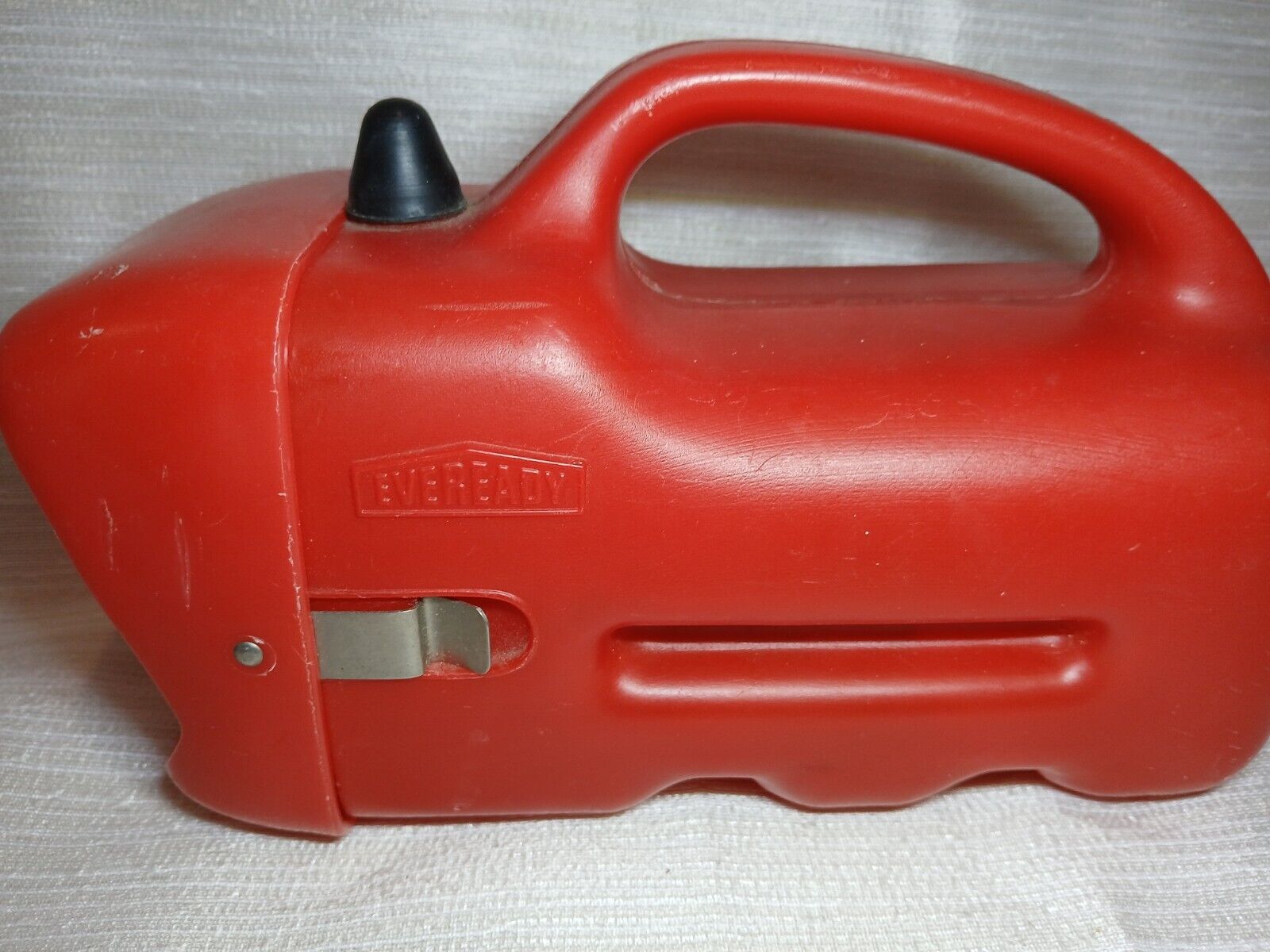 Vintage Eveready Red Floating Flashlight #108 6-volt Lantern Plastic Tested