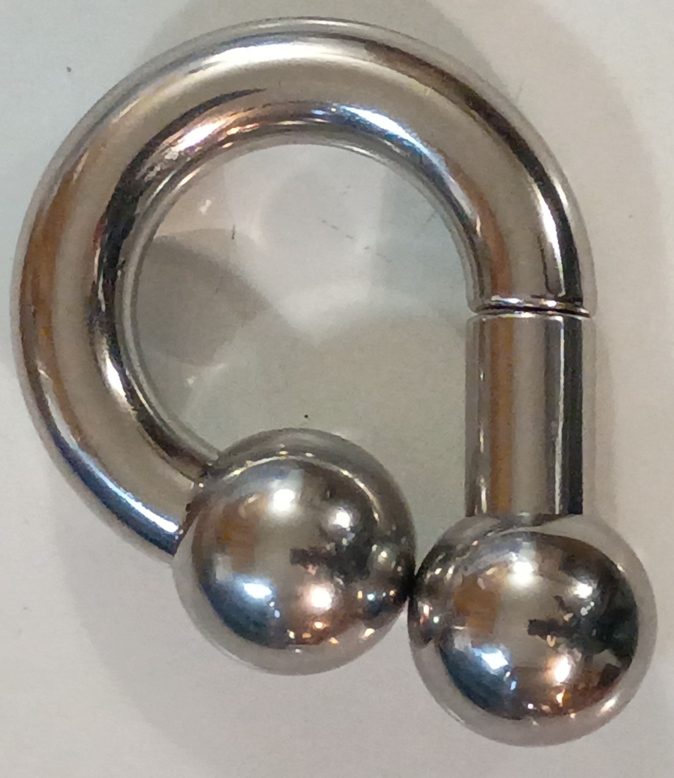 00g 1-1/8 Reverse Prince Albert Jewelry Mollusk Wt. 4.2 OZ Big Steel Sexy Balls