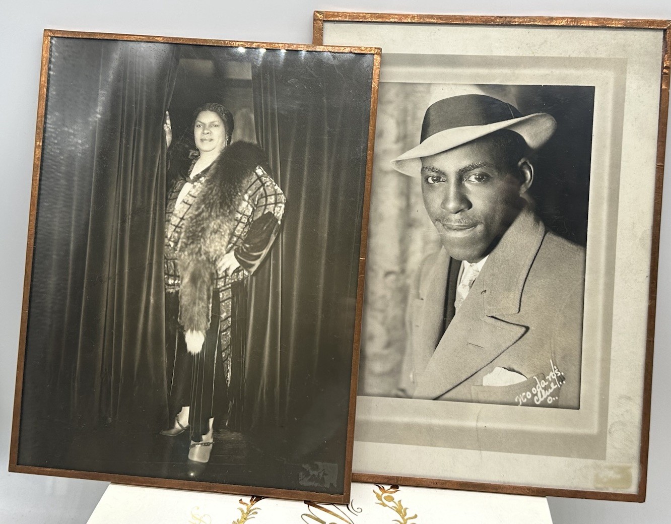 Vtg 1920s 1930s Black Americana Woodard Studio Chicago Portrait Photos Foil