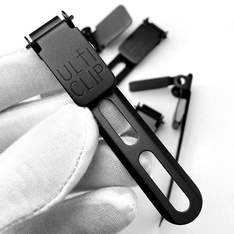 Black Stainless Steel Hip Clip for Kydex Knife Sheath and Holster