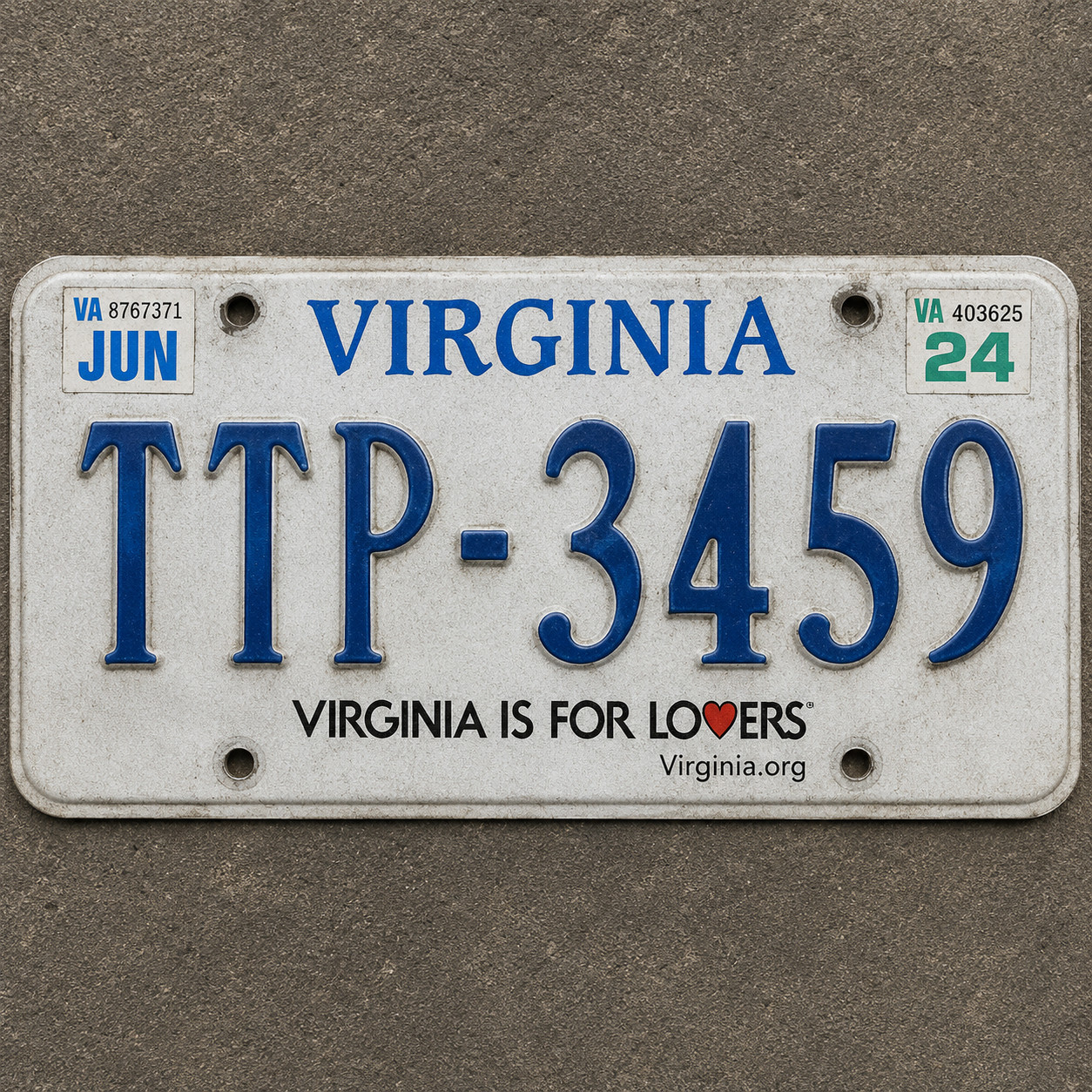 Virgina Is For Lovers Random Licence Plate Virgina Is For Lovers Random Licence Plate