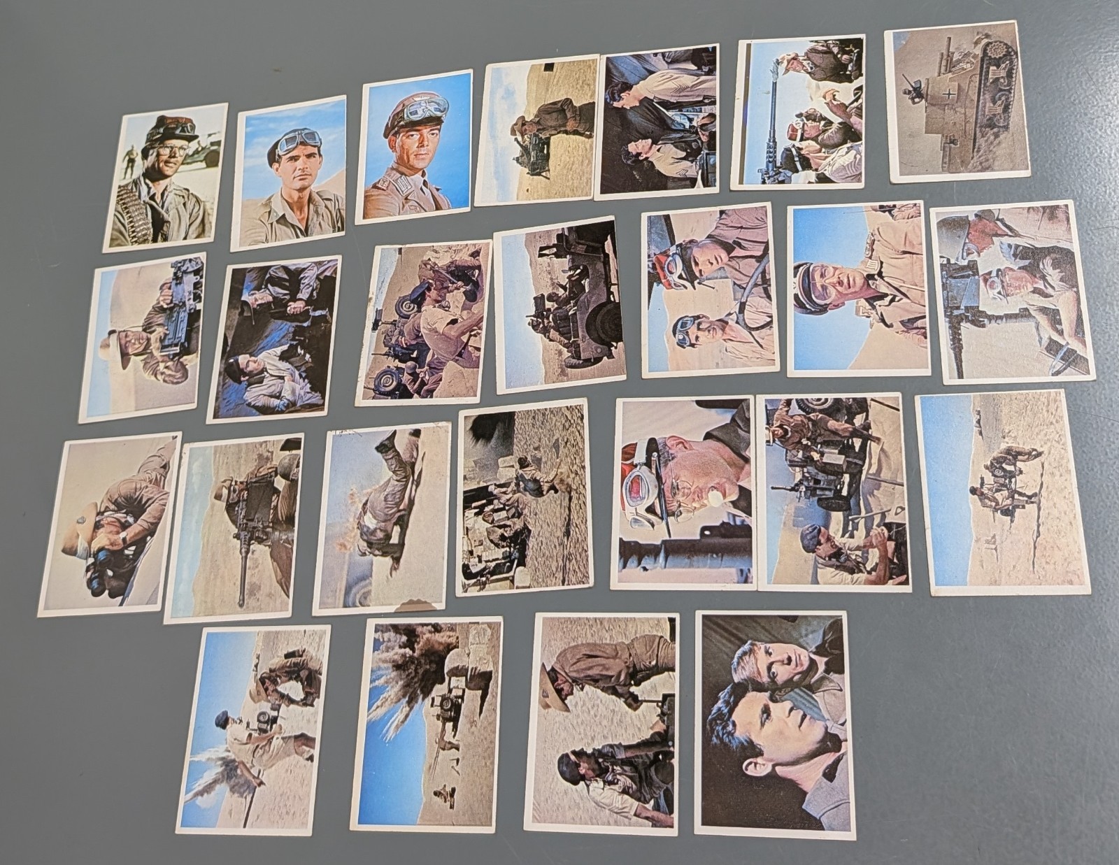 Lot of 25 1966 Topps the Rat Patrol Trading Cards WWII TV Series Vintage