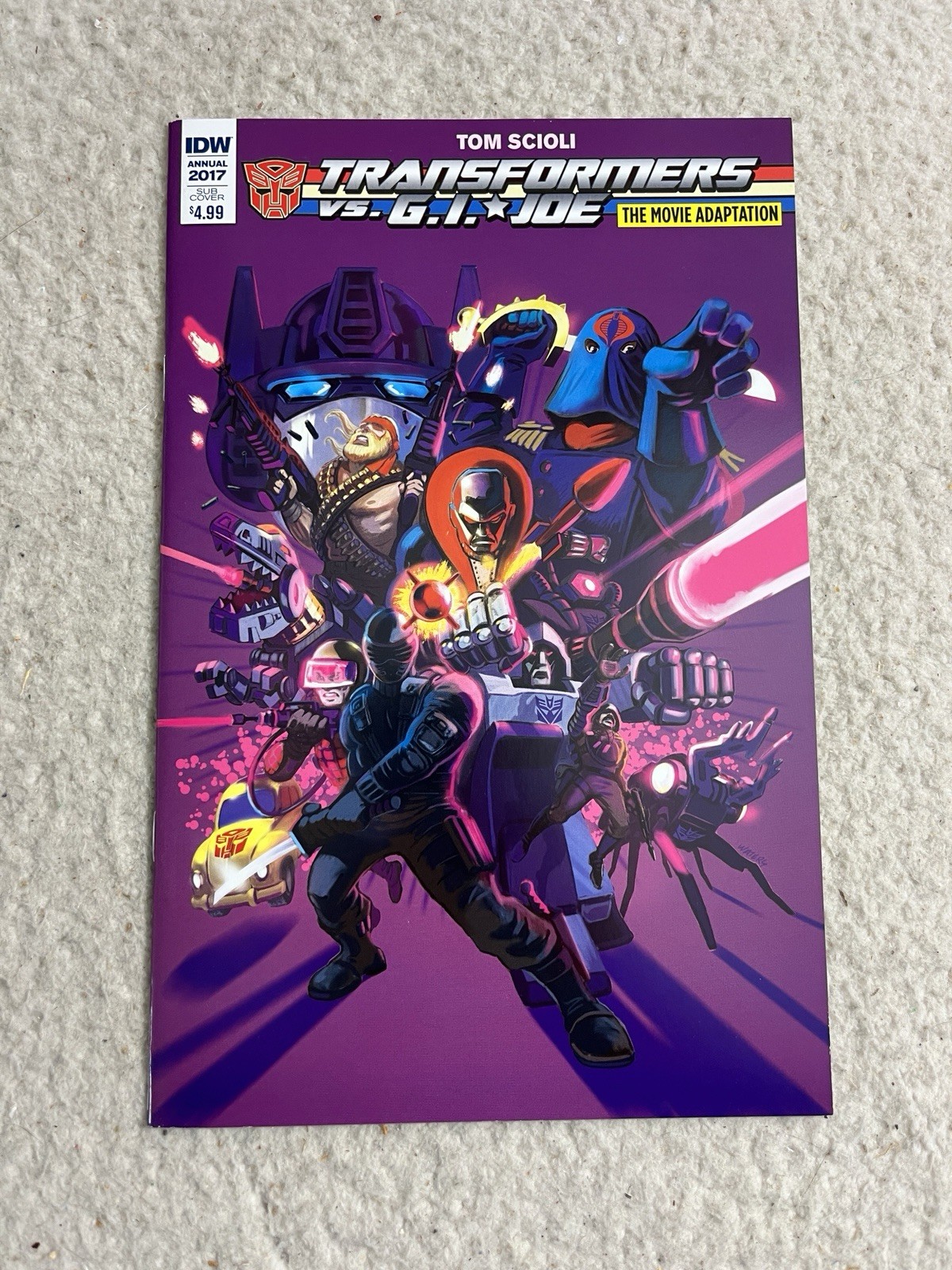 TRANSFORMERS VS. GI JOE 2017 ANNUAL - SUBSCRIPTION VARIANT NM TRANSFORMERS VS. GI JOE 2017 ANNUAL - SUBSCRIPTION VARIANT NM