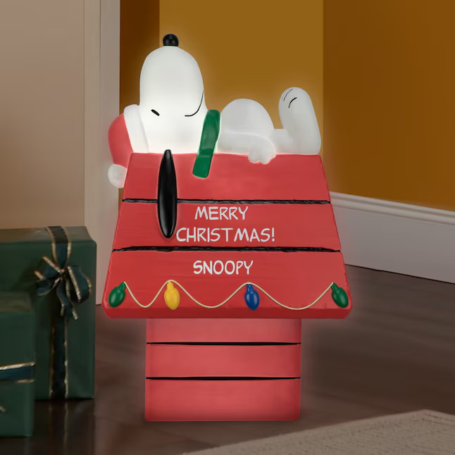 2025 Snoopy Doghouse Blow Mold Lighted Christmas - New Sealed In Box