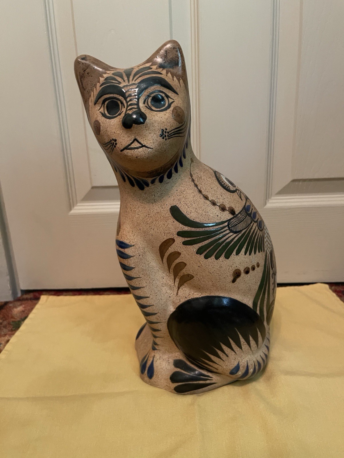 Vintage Tonala Mexican Pottery Cat -Hand Painted Folk Art – Cat Lover 14” Vintage Tonala Mexican Pottery Cat -Hand Painted Folk Art – Cat Lover 14”
