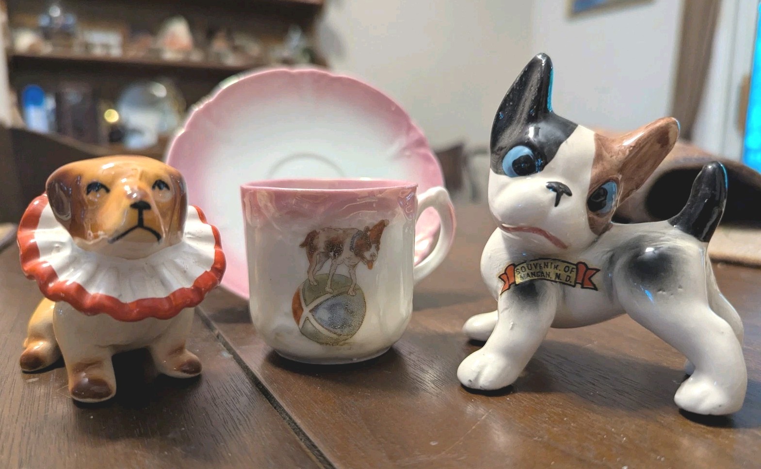 Vintage Porcelain Dog Figurine Child Teacup Germany Japan Hagen Renaker Styl Lot