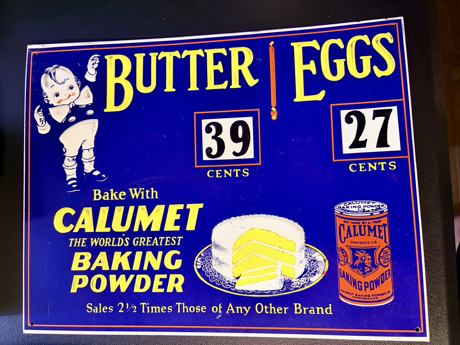 Calumet Baking Powder: Metal Sign 14