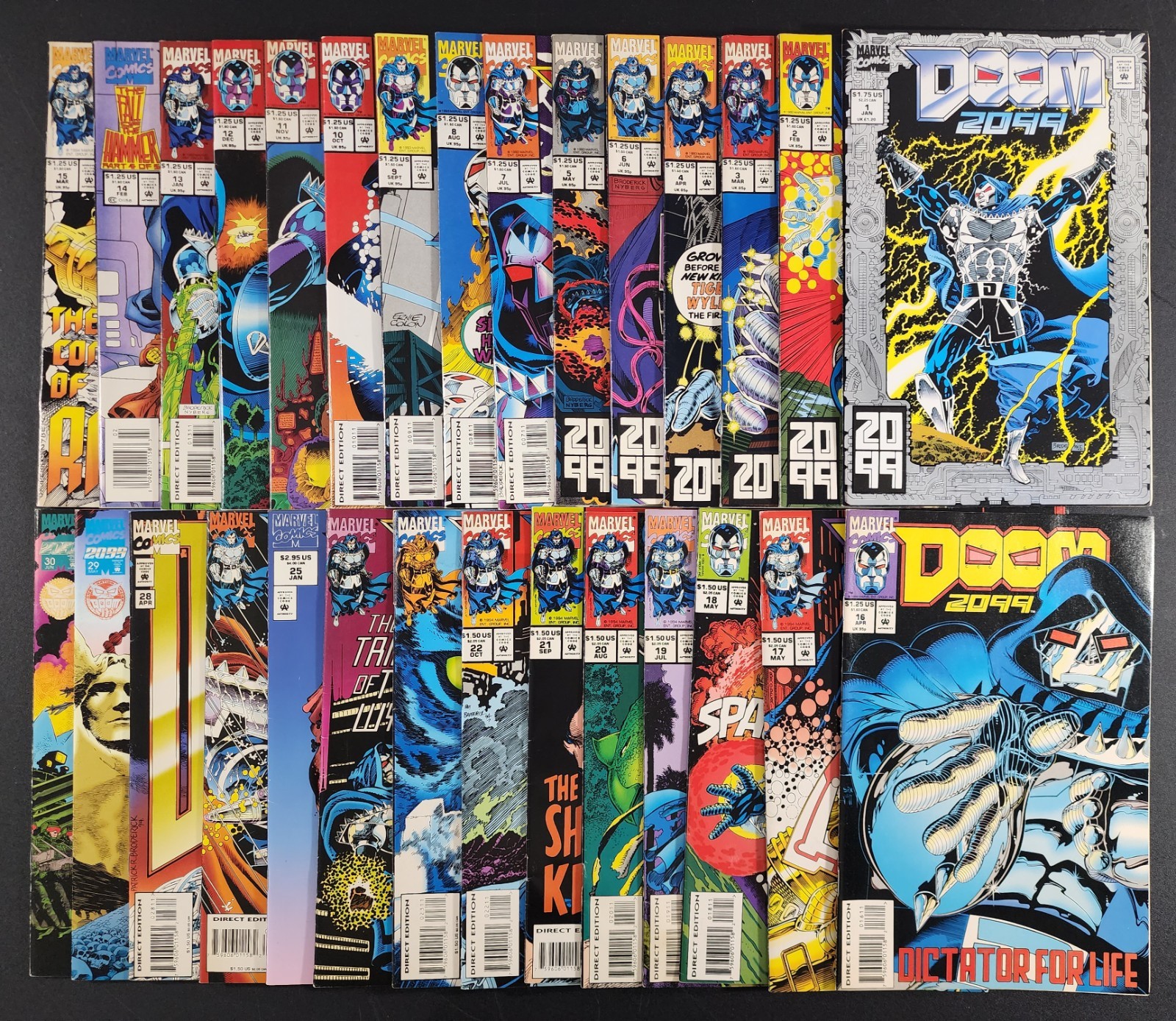 Doom 2099 #1-26, 28-30  VF Range  Lot x 29  Marvel Comics 1993-1995 