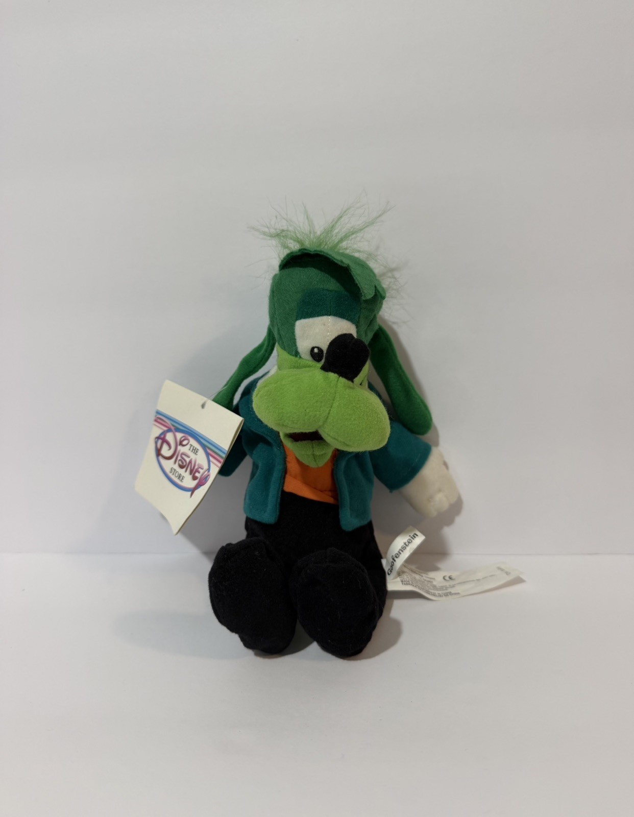 Vintage NWT Disney Store Goofenstein Goofy 9” Bean Bag Halloween Plush