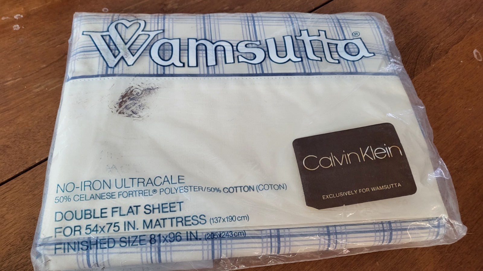 vintage Calvin Klein wamsutta double Flat sheet vintage Calvin Klein wamsutta double Flat sheet
