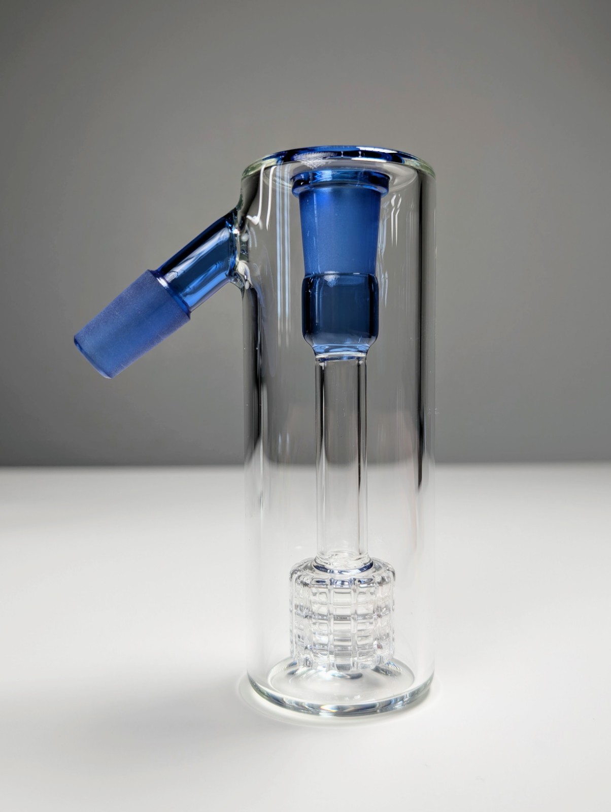 14mm 45° Blue Matrix Perc Ash Catcher Premium Tobacco Water Pipe Bong Bubbler