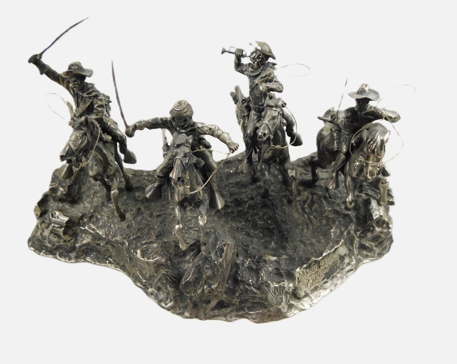 1969 Don Polland STERLING Sculpture of Miniatures Wild West \