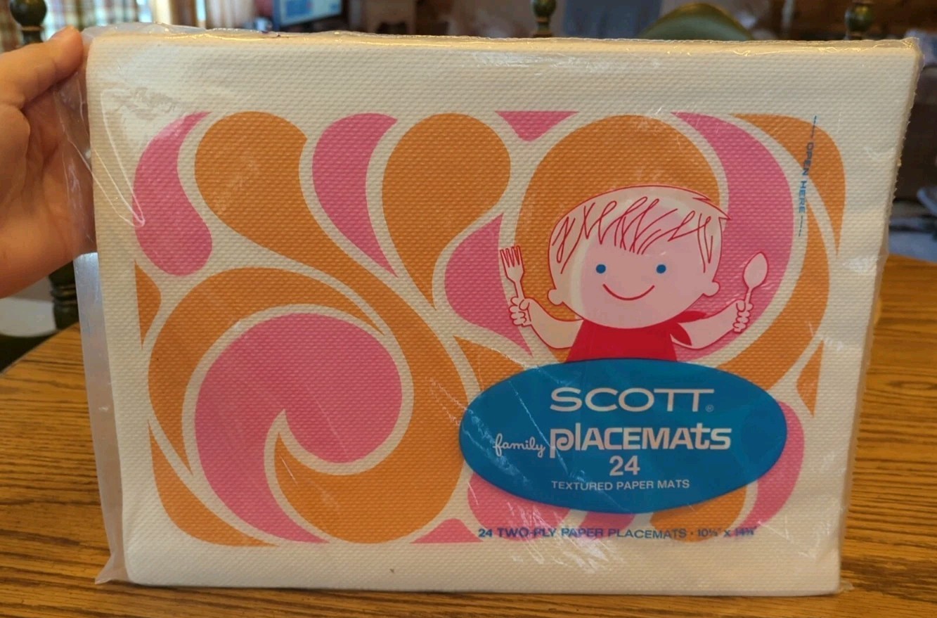 NEW Vintage 1967 Scott Company Paper Placemats 10.5\