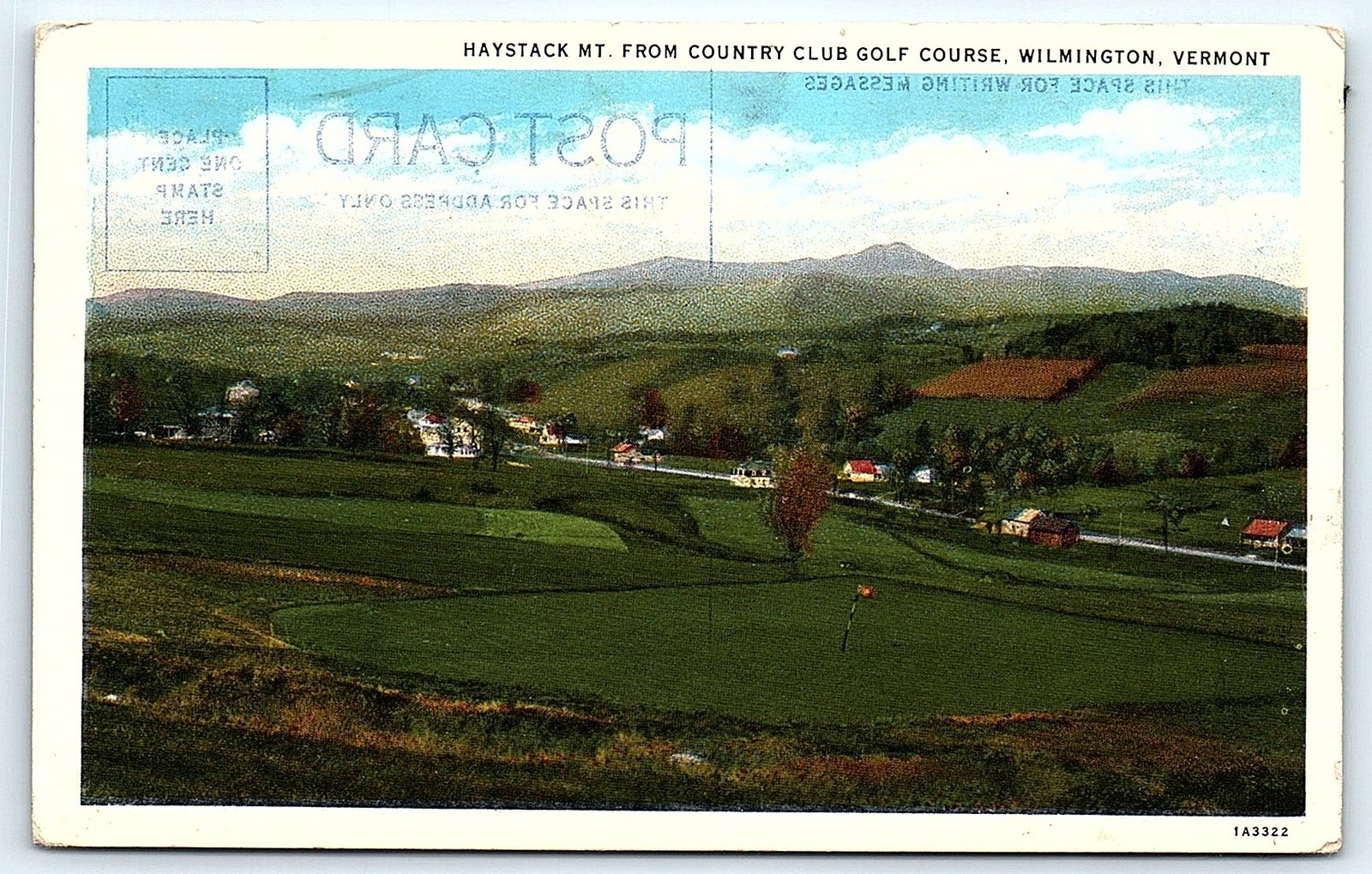 1943 Haystack Mt. Golf Course Postcard, Wilmington VT 1943 Haystack Mt. Golf Course Postcard, Wilmington VT