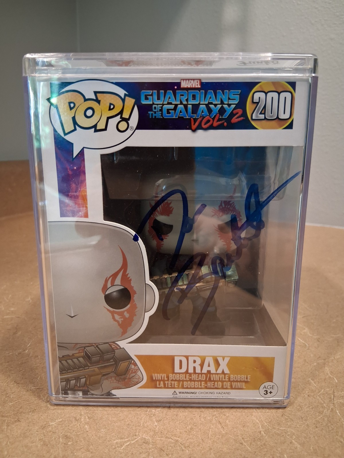 Guardians Of The Galaxy Vol 2 Drax Funko Pop Dave Bautista Autographed Beckett