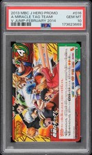2013 MIRACLE BATTLE CARDDASS J HERO PROMOS #016 A MIRACLE TAG TEAM PSA 10 picture