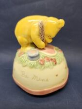Winnie The Pooh Classic Music Box Figurine Porcelain Disney T4 A49 Works picture