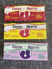 Vintage 1980’s SWELL FRESH MOUTH EXTRA STRONG GUM  Unopened  NOS  Mint Cond picture