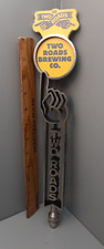 Two Roads (Two Roads Brewing Co insert) heavy solid metal beer tap handle  12