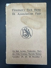 1905 Souvenir Firemen's Sick Benefit Association Fair Booklet Newburyport MA picture