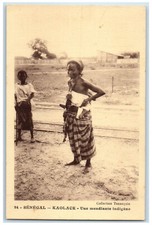 c1940's An Indigenous Beggar Kaolack Senegal Collection Tennequin Postcard picture