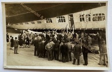 Postcard Airship LZ127 Graf Zeppelin Passengers on Board Photo Postcard around 1931 picture