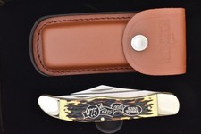 SCHRADE UNCLE HENRY 1835-2010 TEXAS RANGERS STAGLON DELRIN FOLDING HUNTER KNIFE picture