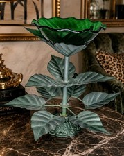 Vintage Loevsky & Loevsky L&L Hollywood Regency Leaf Centerpiece Compote picture