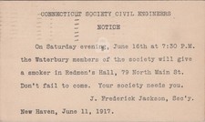 Connecticut Civil Engineers Redmens Hall Waterbury CT Liberty Loan 1917 Postcard picture
