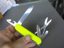 Vtg VICTORINOX Swiss Army, Officier Suisse Pocket Knife,,GLOW IN THE DARK HANDLE picture