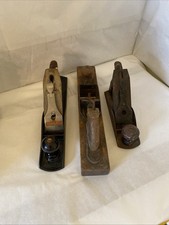 Lot Of Three Vintage Hand Wood Planets Stanley 4 And 5 And Shapleigh picture