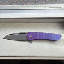 MachineWise Mojave - Blurple Titanium - Stonewash S90V Blade #1343 picture