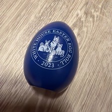 BIDEN 2023 BLUE WHITE HOUSE EASTER EGG PRESIDENT DEMOCRAT COMMANDER WILLOW picture