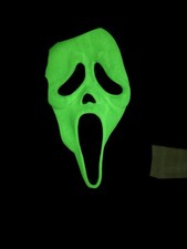 Vintage 90s Scream Mask Glow In The Dark Fun World Easter Unlimited Ghost Grail picture
