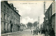 France Essonnes Rue de Paris old postcard picture
