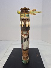 Old Style Shalako Turtle Kachina Signed Robert Harris Hopi 7.5