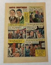 1947 double-sided cartoon page ~ MAYO BROTHERS/DOUGLAS MACARTHUR picture